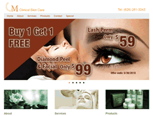 Tablet Screenshot of cmskincare.com